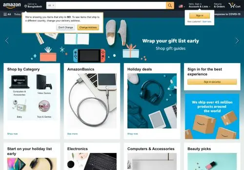 Amazon.com: Online Shopping for Electronics, Apparel, Computers, Books, DVDs & more logo
