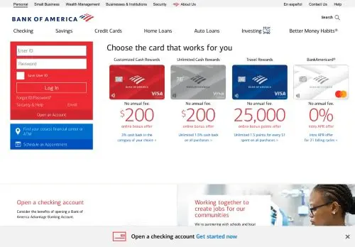 Bank of America - Banking, Credit Cards, Loans and Merrill Investing logo