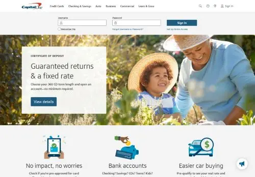 Capital One Credit Cards, Bank, and Loans - Personal and Business logo