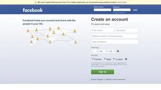 Update Your Browser | Facebook logo