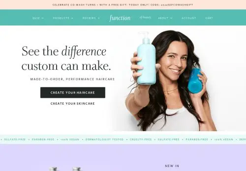 Custom Beauty | Individually Filled | Function of Beauty logo