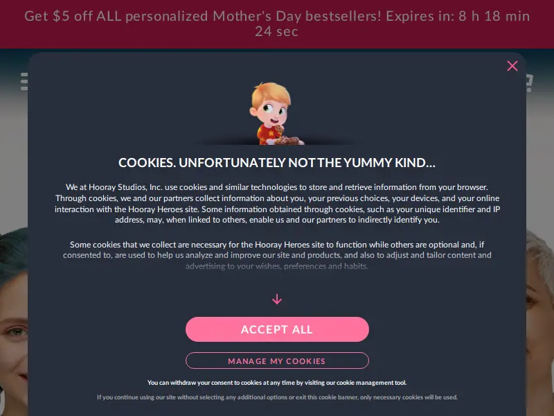 Hooray Heroes - Personalized Books for Kids, Adults & Pets logo