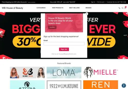 Beauty Supply | Cosmetics | Skin Care | House Of Beauty World logo