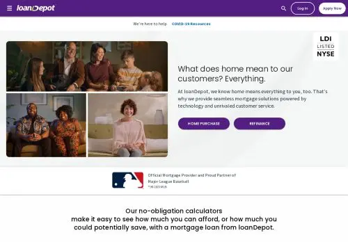 Mortgage Lender - Home Loan Refinancing | loanDepot logo