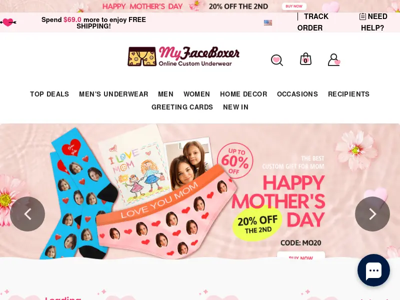 Custom Face Boxers, Custom Face Underwear, Put Any Face On Underwear | MyFaceBoxer logo