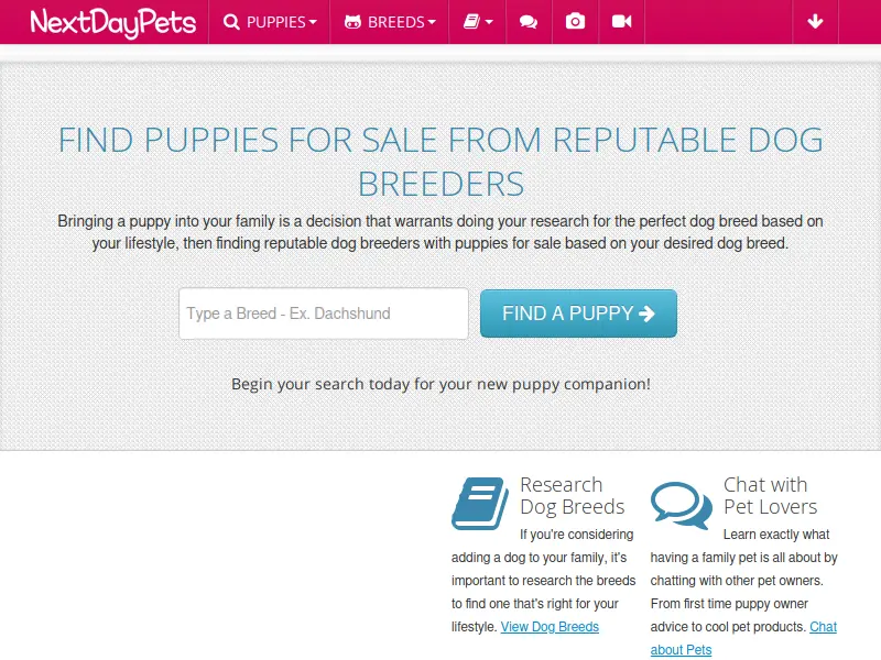 
	Puppies & Dogs For Sale From Reputable Dog Breeders - NextDayPets.com
 logo