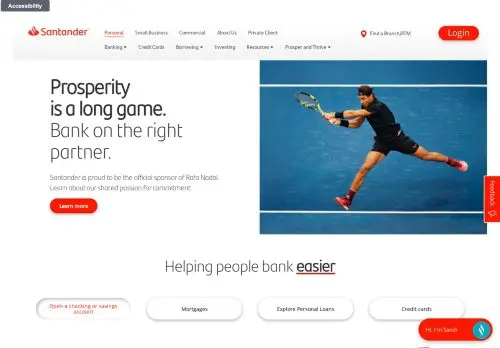 Online Bank Account | Personal Banking | Santander Bank - Santander logo