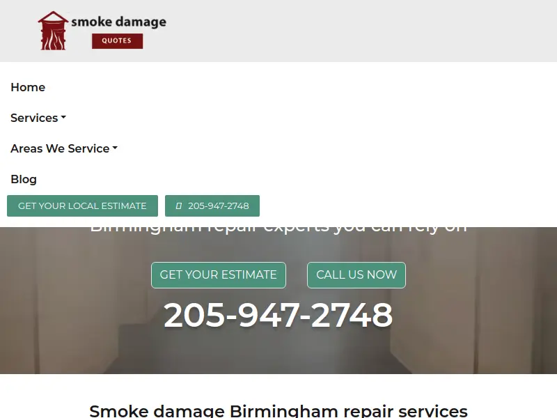 Smoke Damage Restoration Services In Birmingham  AL logo