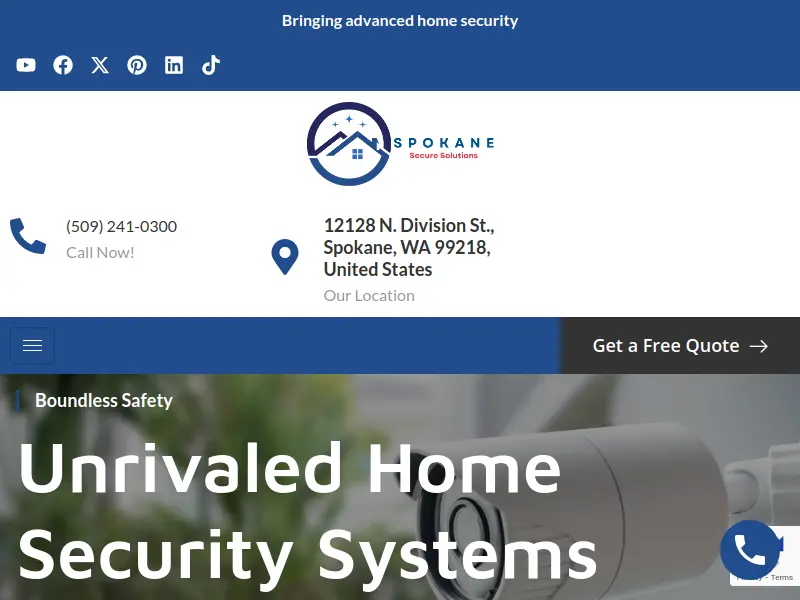 Spokane   s  1 Home Security Experts   Call 509-241-0300 logo