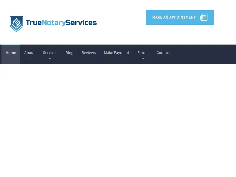 True Notary Services     Mobile Notary   Remote Online Notary   Loan Signing Agent logo