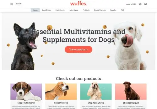 Supplements for Dogs and Multivitamins for Dogs | Wuffes logo